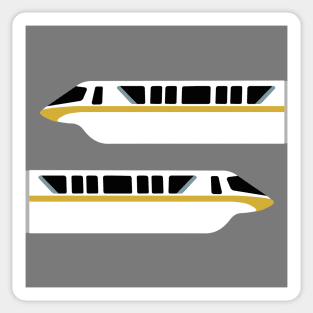 Minimal Monorail Gold Sticker